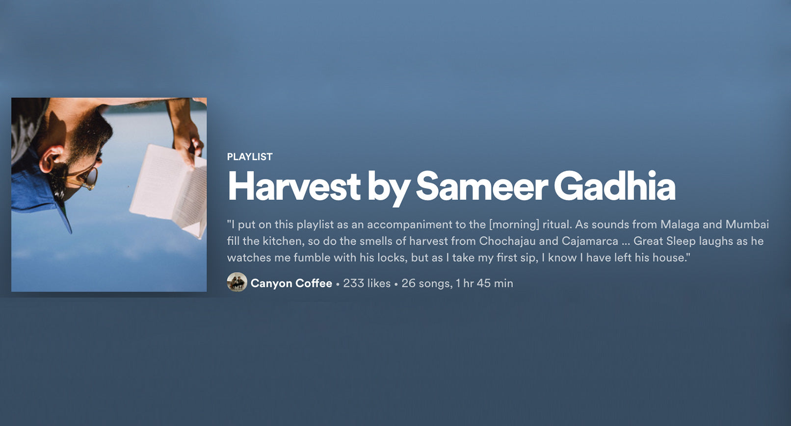 Harvest: A Playlist by Sameer Gadhia of Young the Giant