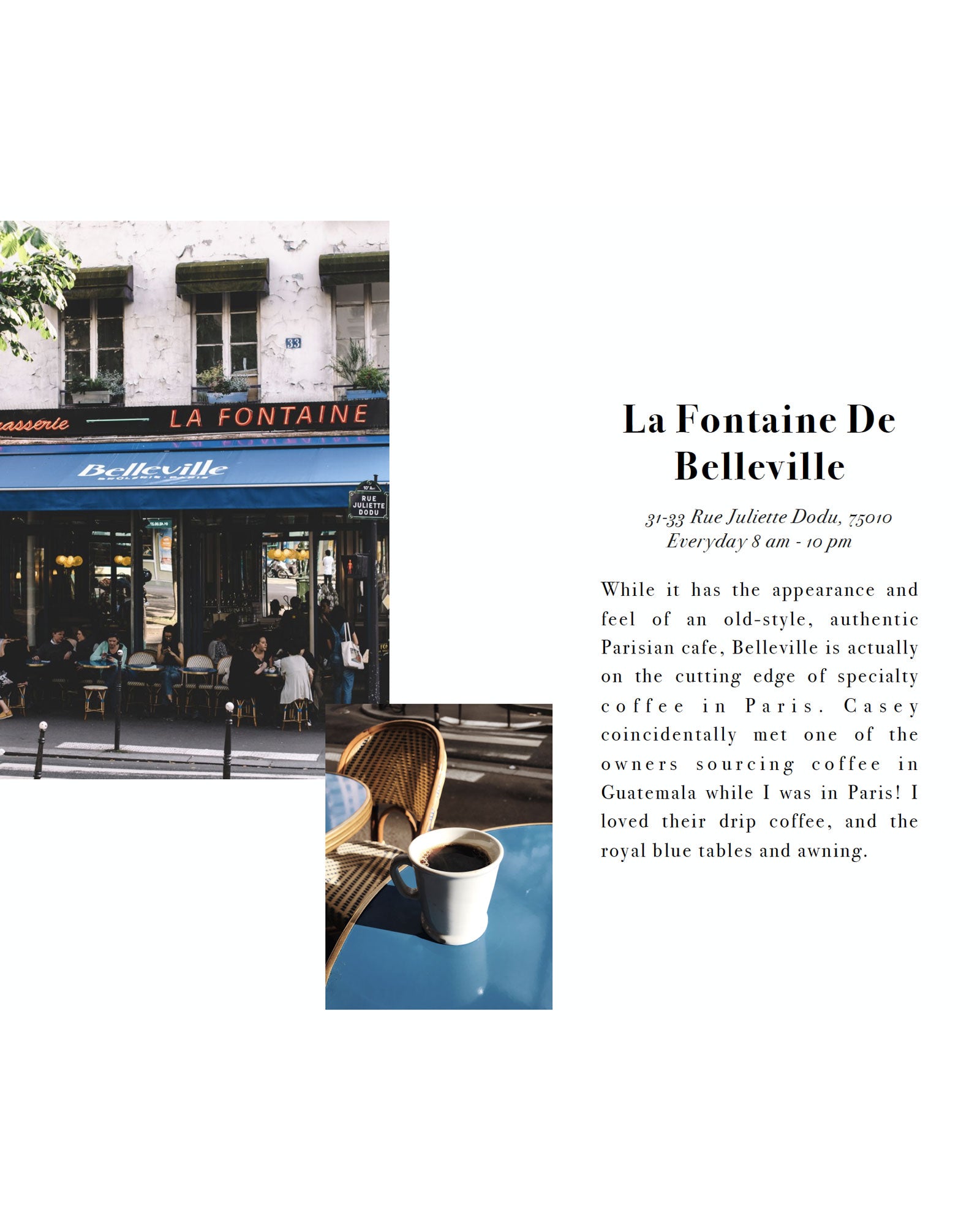 Coffee in Paris - a guide by Canyon Coffee