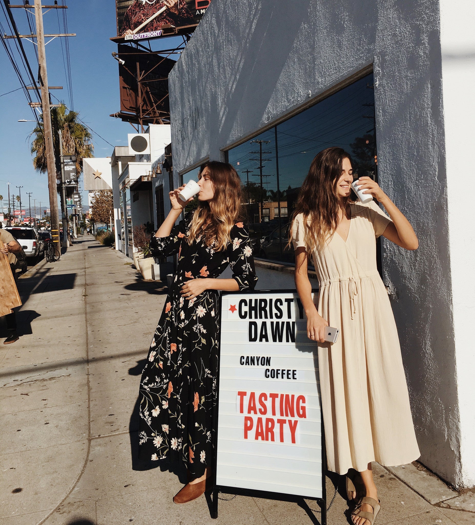 Canyon Coffee Pop-Up Launch At Christy Dawn in Venice, CA