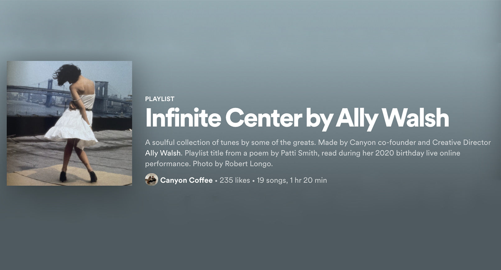 Infinite Center: A Playlist by Ally Walsh