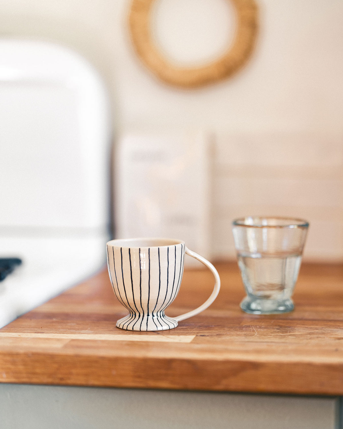 Black Clay, Espresso Cup with Saucer