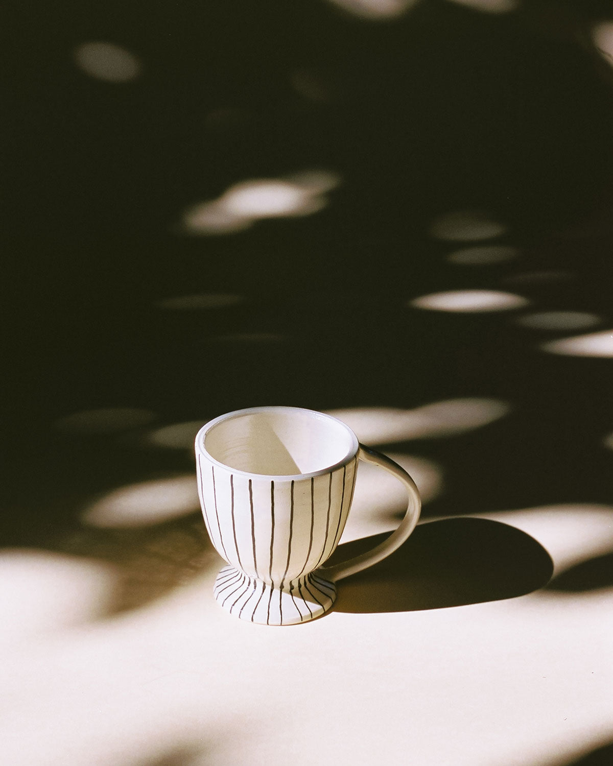 Black Clay, Espresso Cup with Saucer