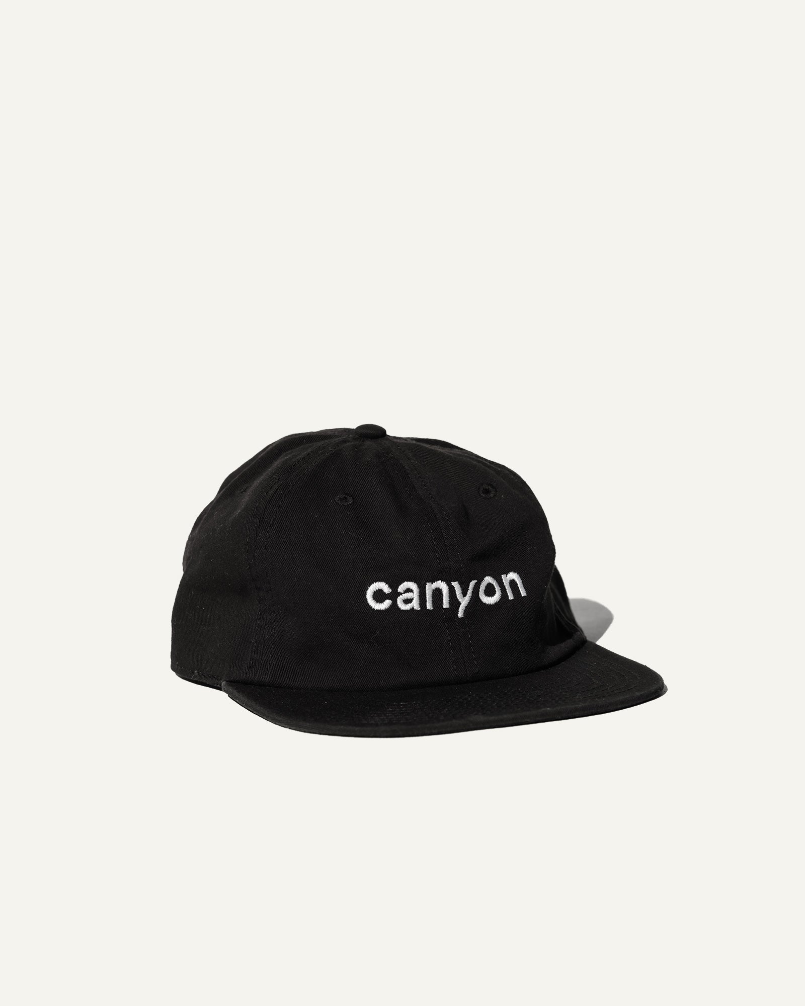 Canyon Coffee Canvas Hat in Black
