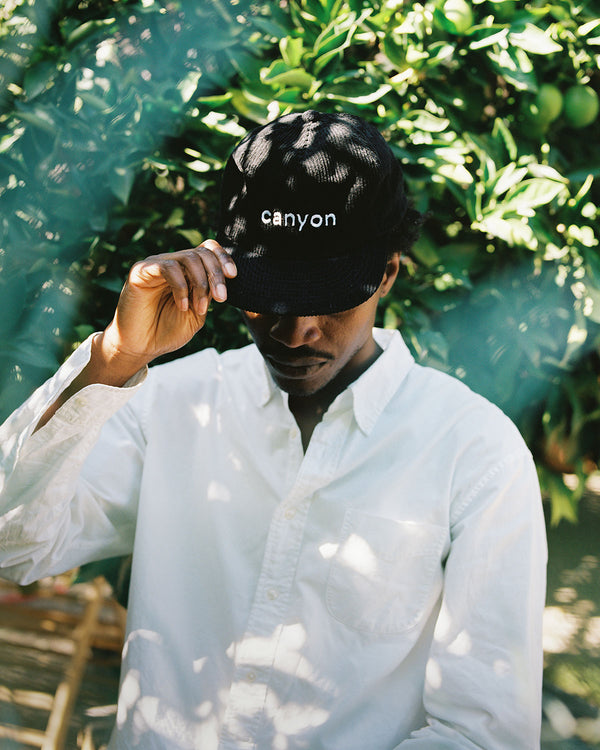 Canyon Coffee Corduroy Hat in Black