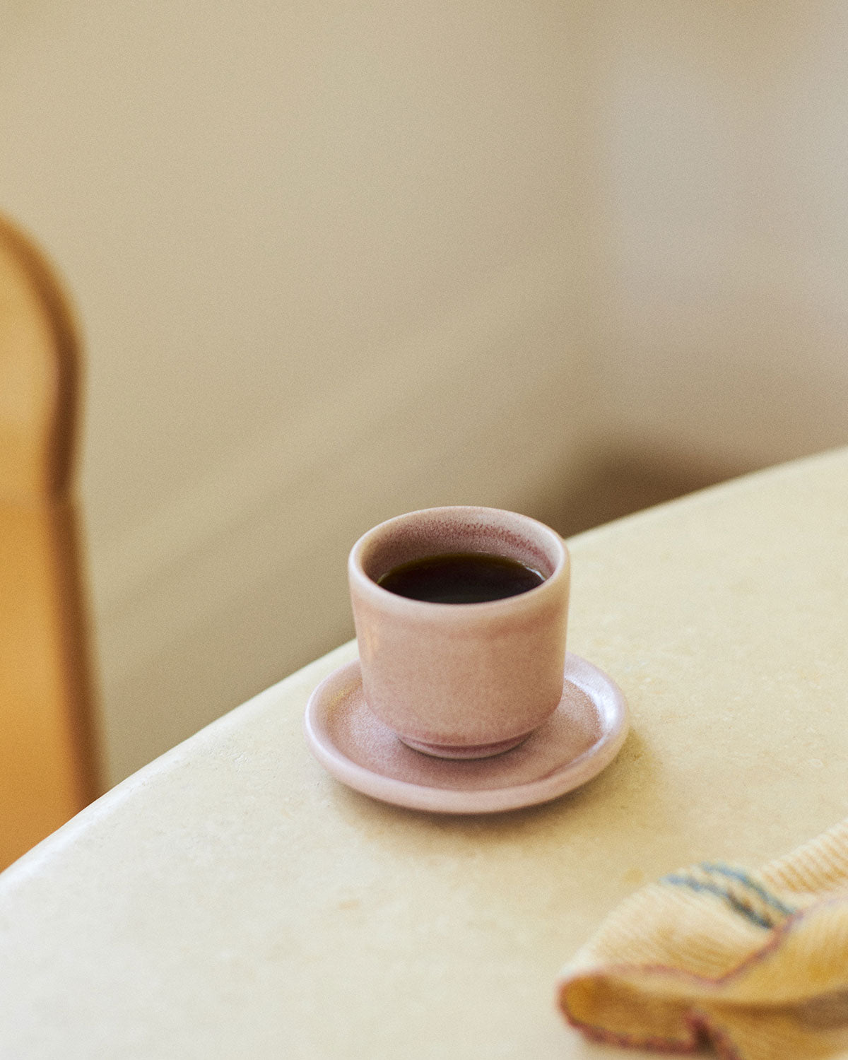 Oaxacan Pink Espresso Cup + Saucer