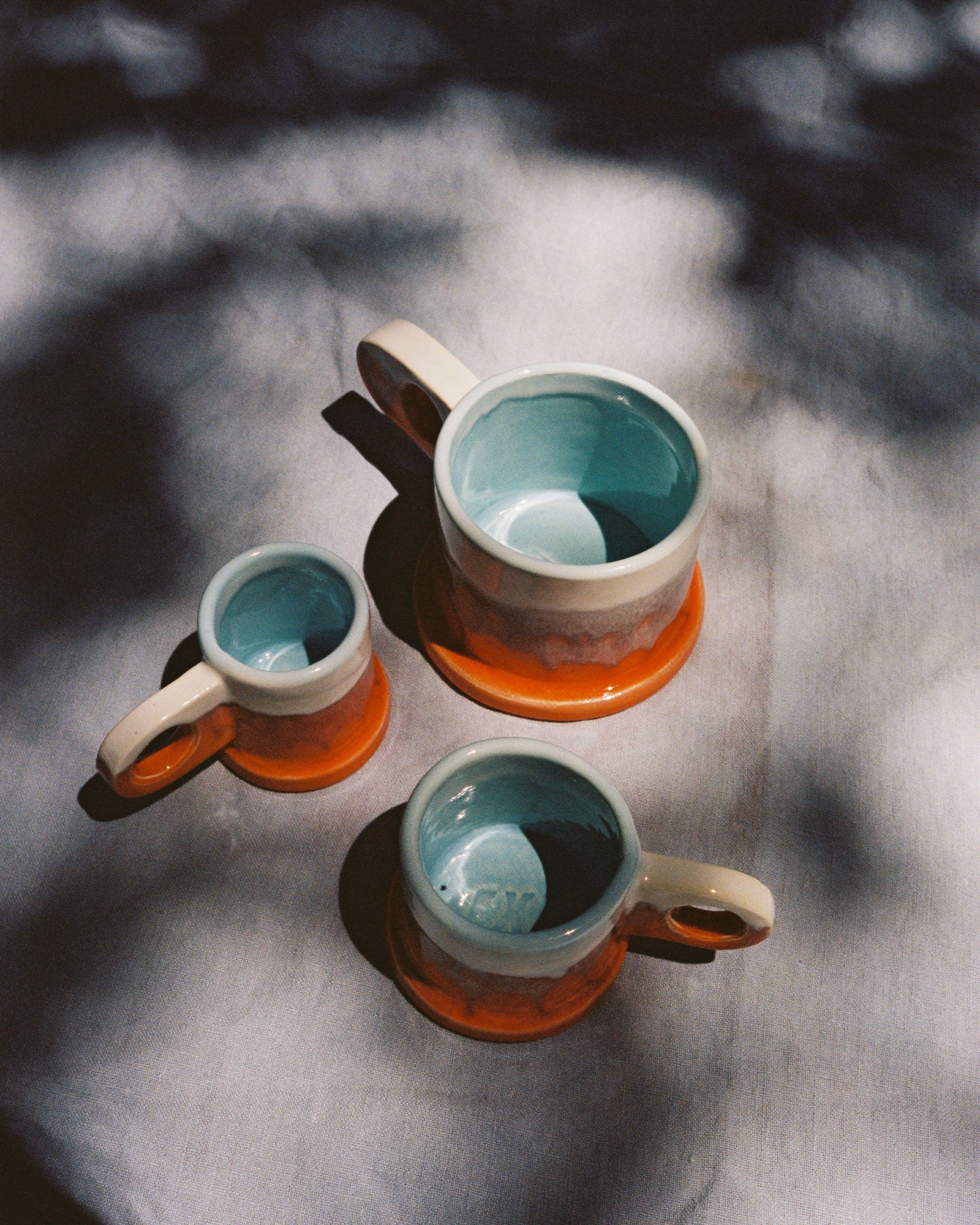 Double Dip Cortado Cup in Sunset by Peter Shire