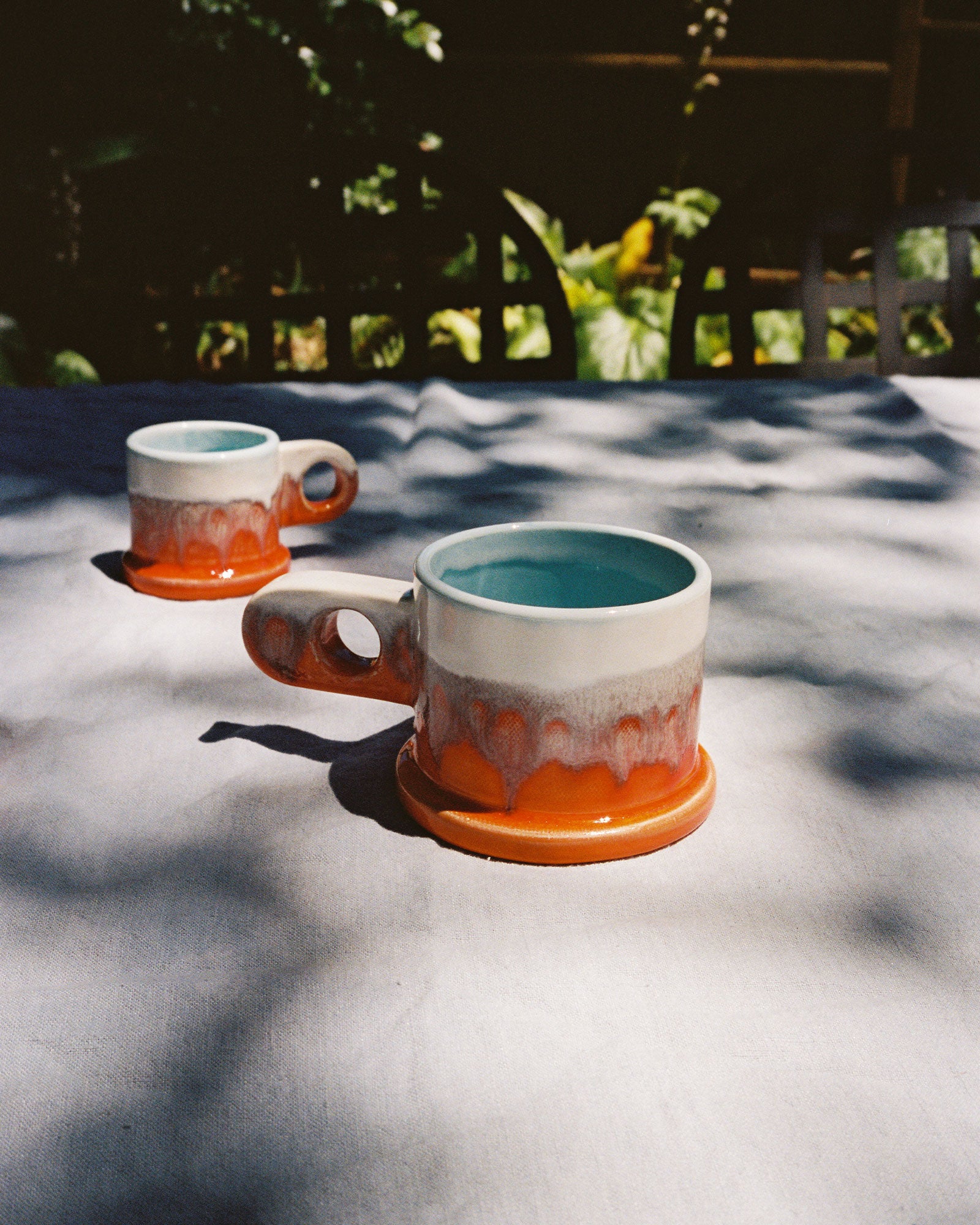 Double Dip Mug in Sunset by Peter Shire