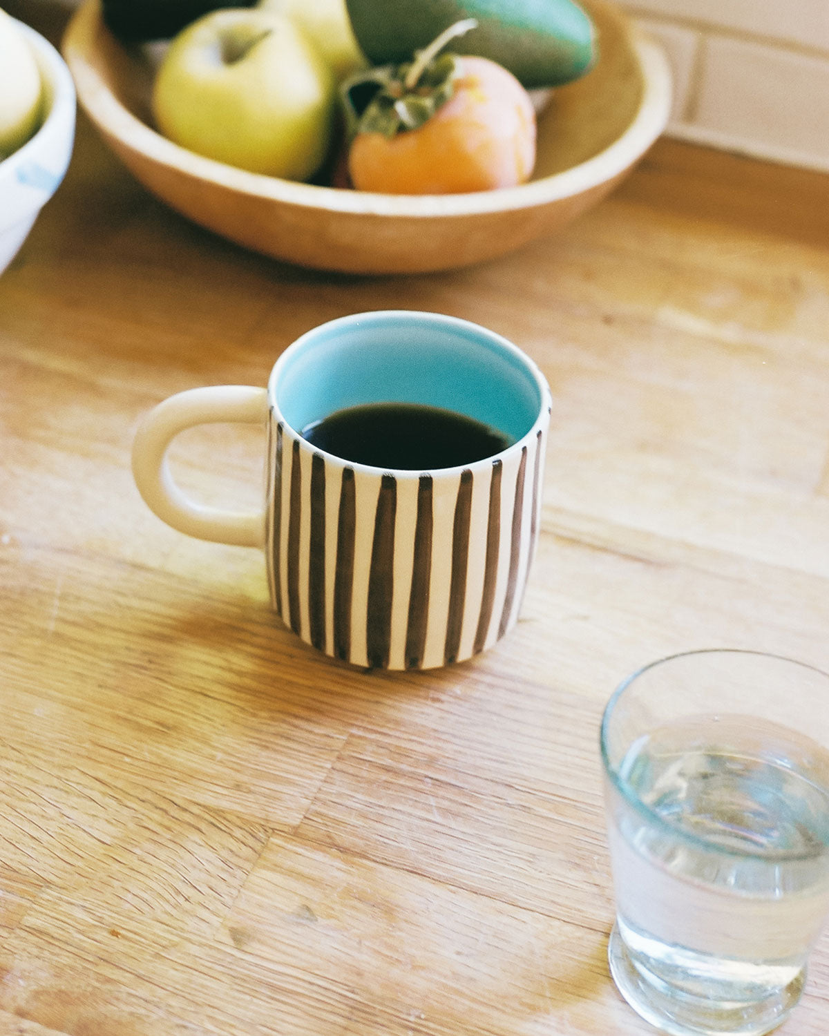 Brown Striped Mug by Pala Ceramics