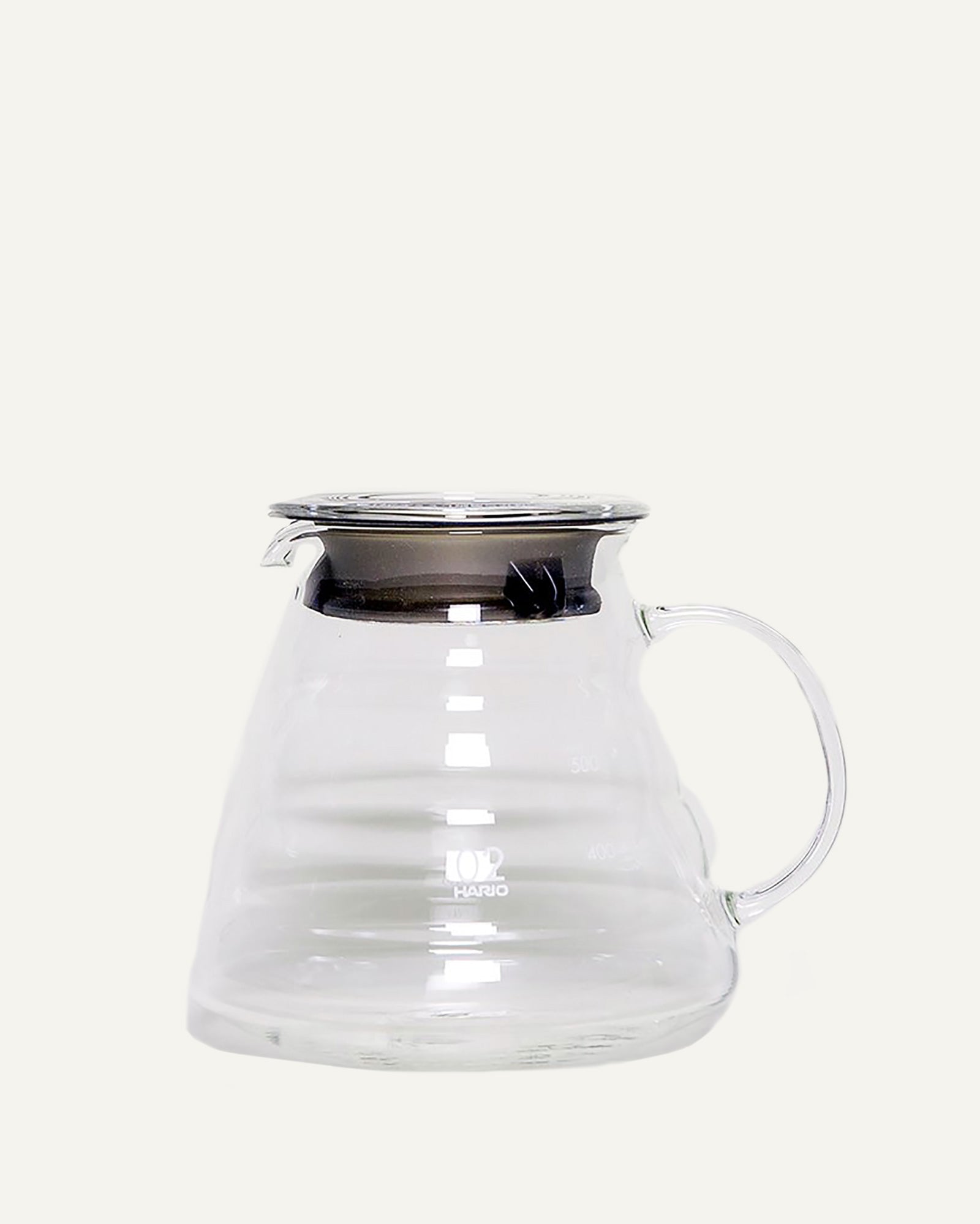 Glass range coffee server by Hario, made in Japan