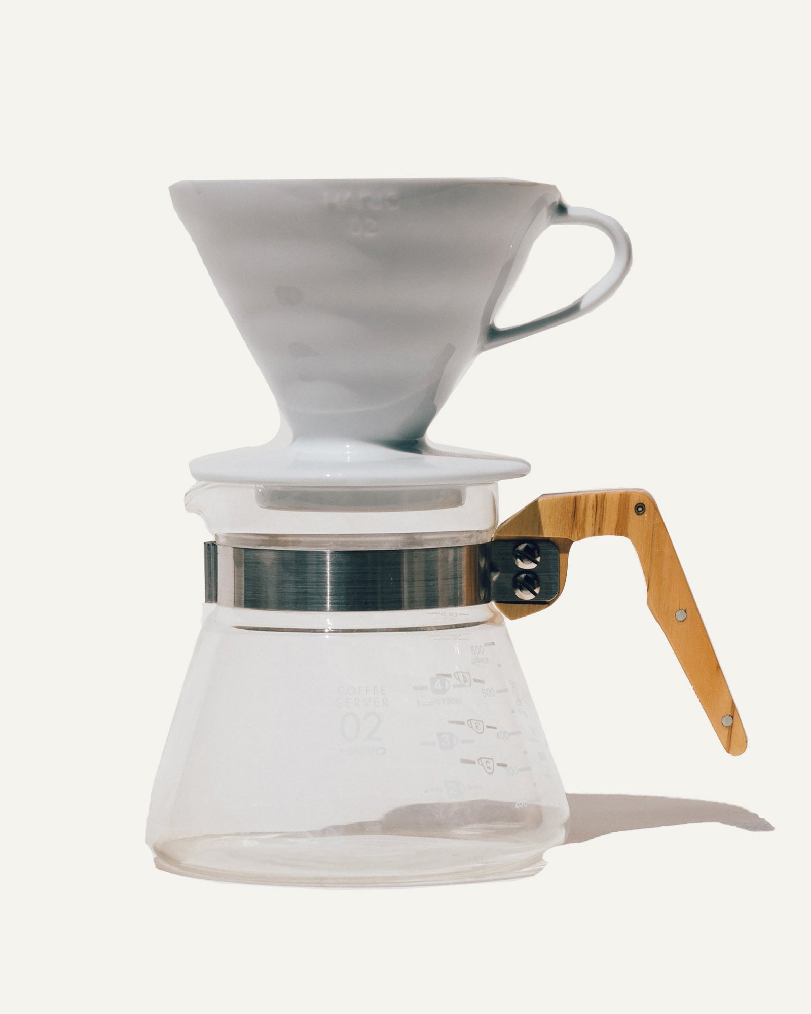 Glass range and wood + olivewood V60 pour over set by Canyon Coffee