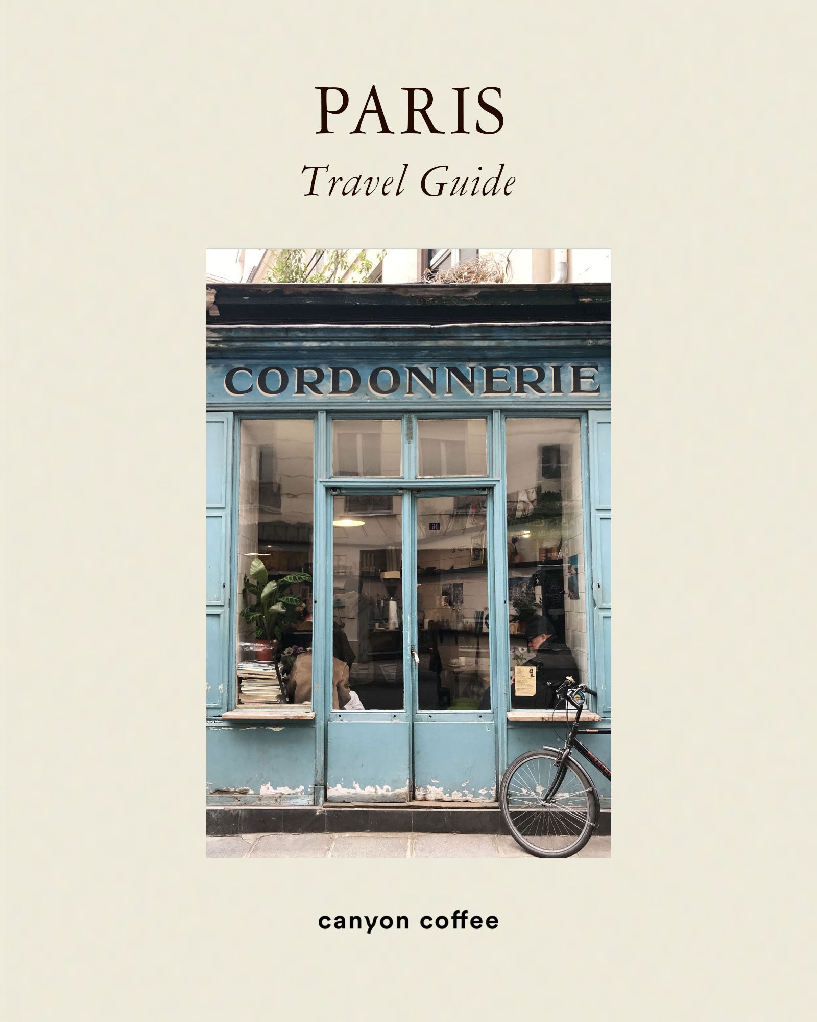 Coffee in Paris - a guide by Canyon Coffee